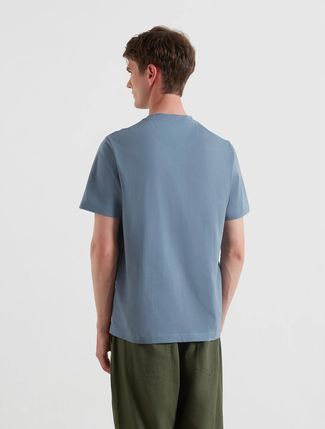 Farah - Danny Regular Fit Organic Cotton T-Shirt - Blue