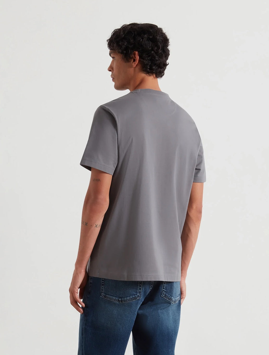 Farah - Danny Regular Fit Organic Cotton T-Shirt - Grey