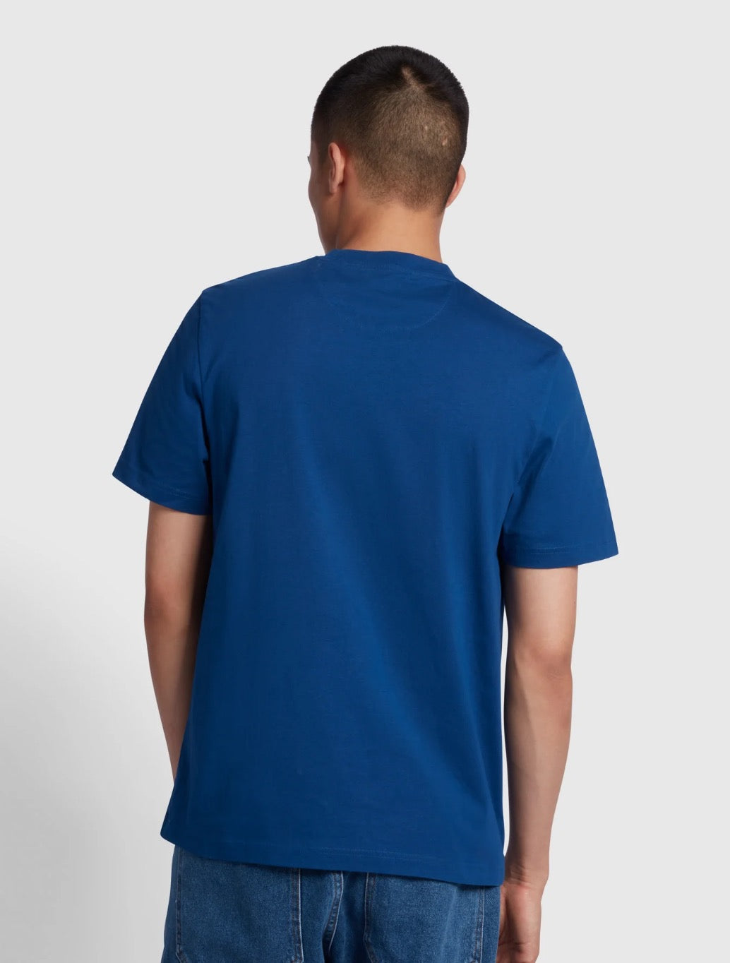 Farah - Danny Regular Fit Organic Cotton T-Shirt - Dark Blue