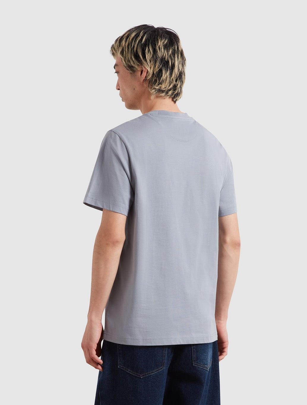 Farah Danny Regular Fit Organic Cotton T-Shirt in Pale Blue