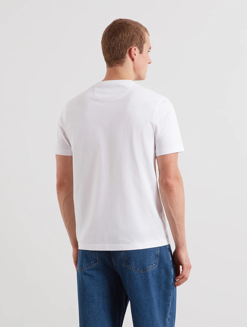 Farah Danny Regular Fit Organic Cotton T-Shirt in White