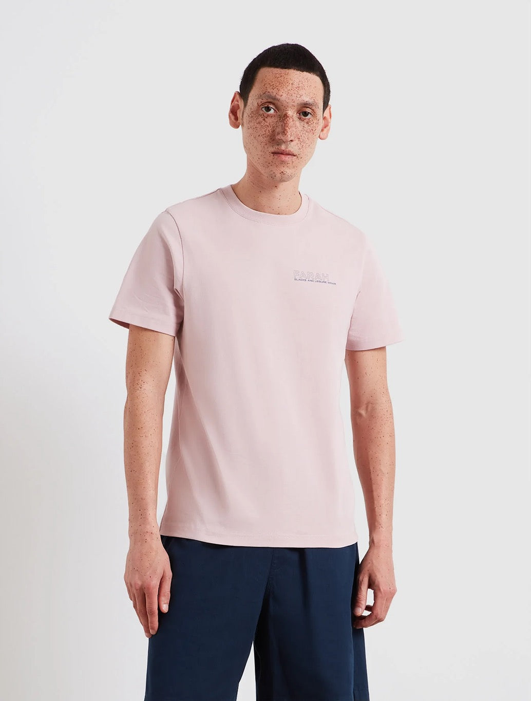 Farah - Dante Graphic T-Shirt - Light Pink