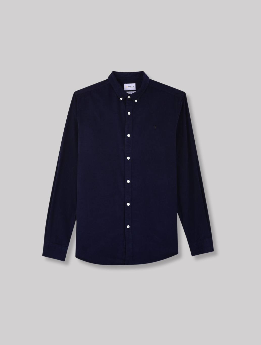Farah - Fontella Slim Fit Corduroy Shirt - Navy
