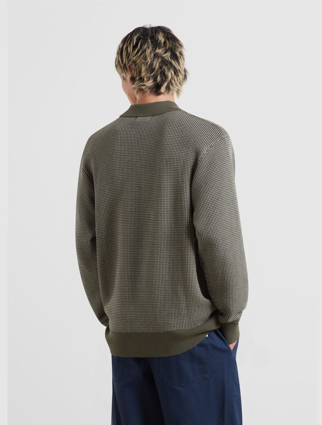 Farah Gateacre Knitted Polo Shirt in Green