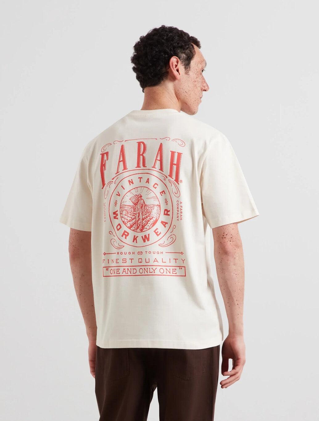 Farah Haise Graphic T-Shirt in Ecru