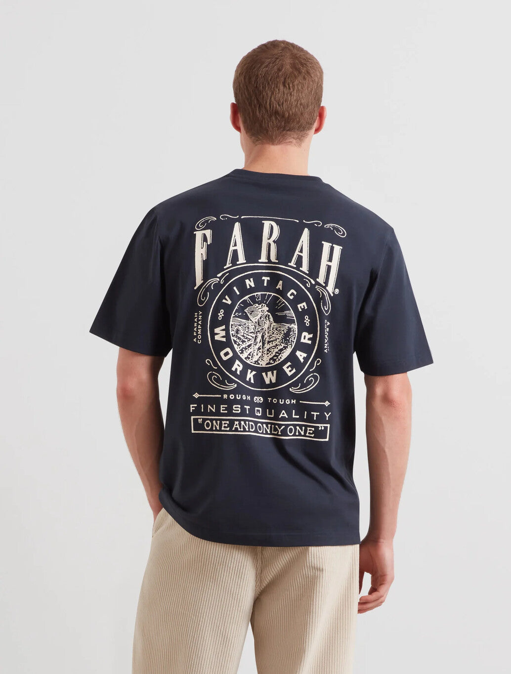 Farah Haise Graphic T-Shirt in Navy