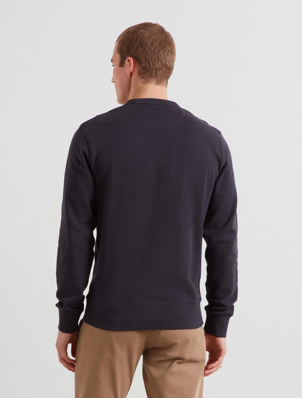 Farah Hemming Crew Neck Sweatshirt in Navy