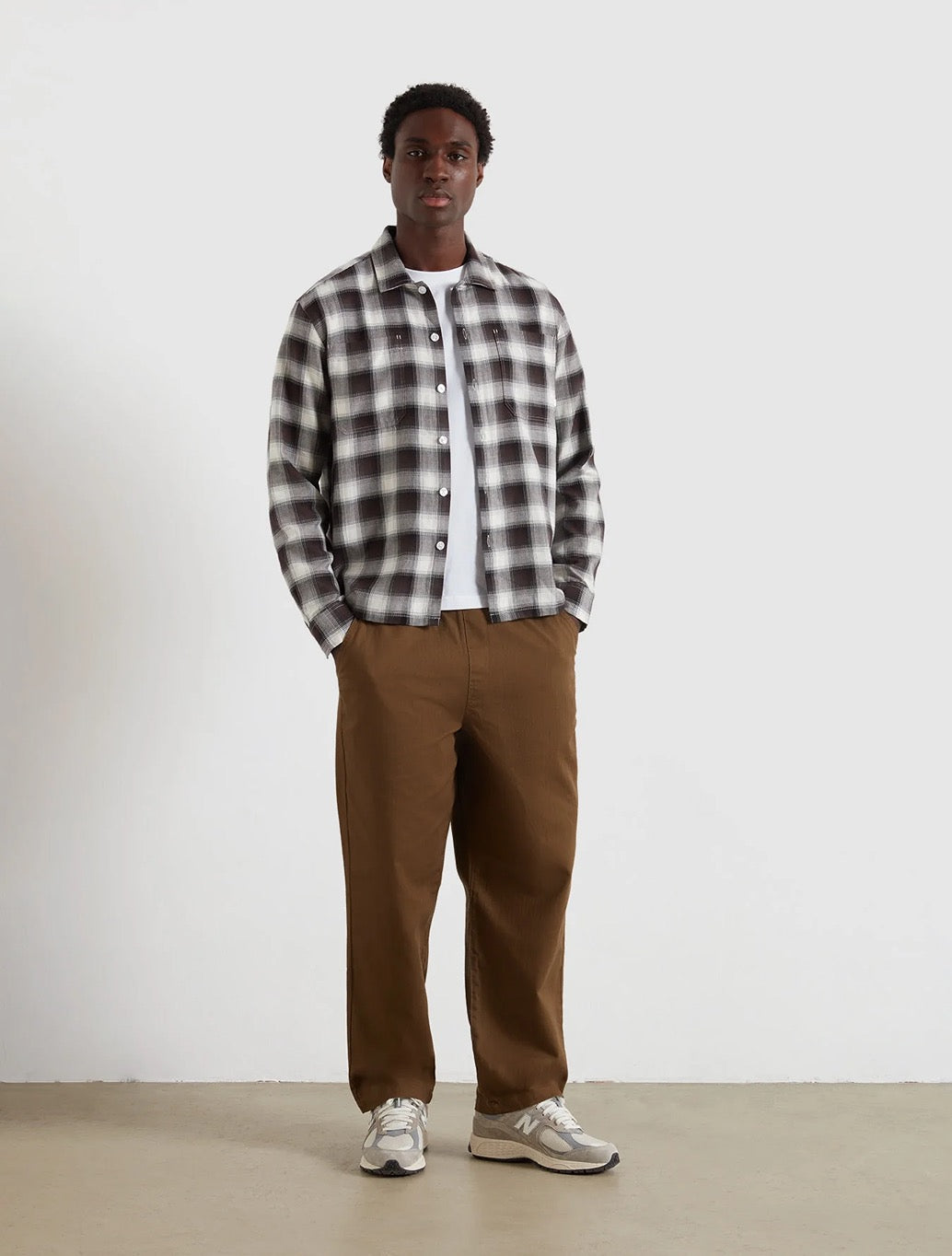Farah - Lavelle Check Overshirt - Black Brown Check