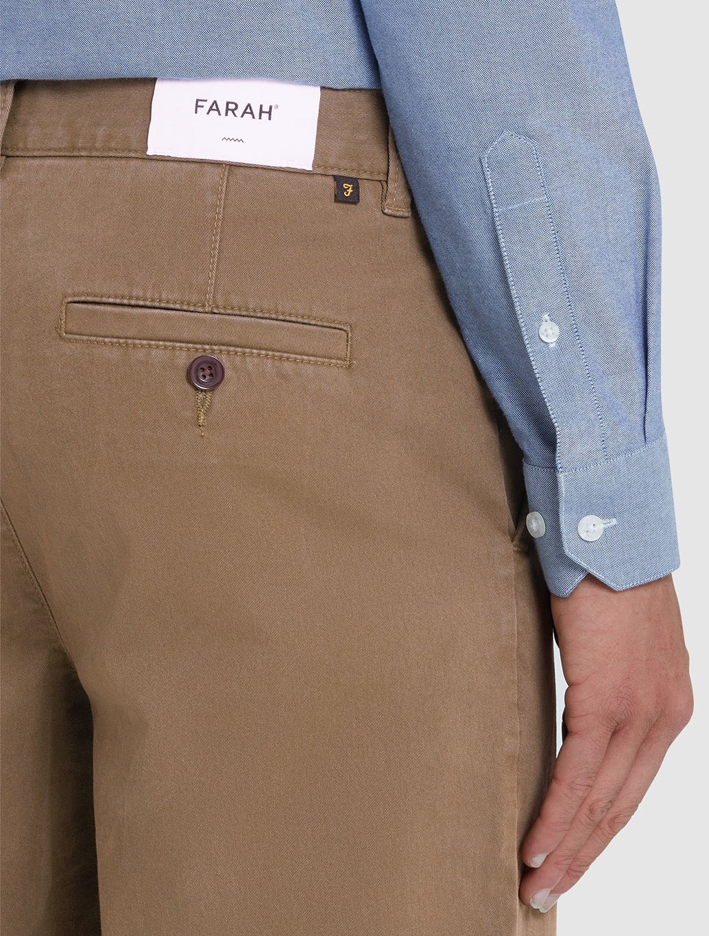 Farah - Norwood Regular Fit Chinos- Tan