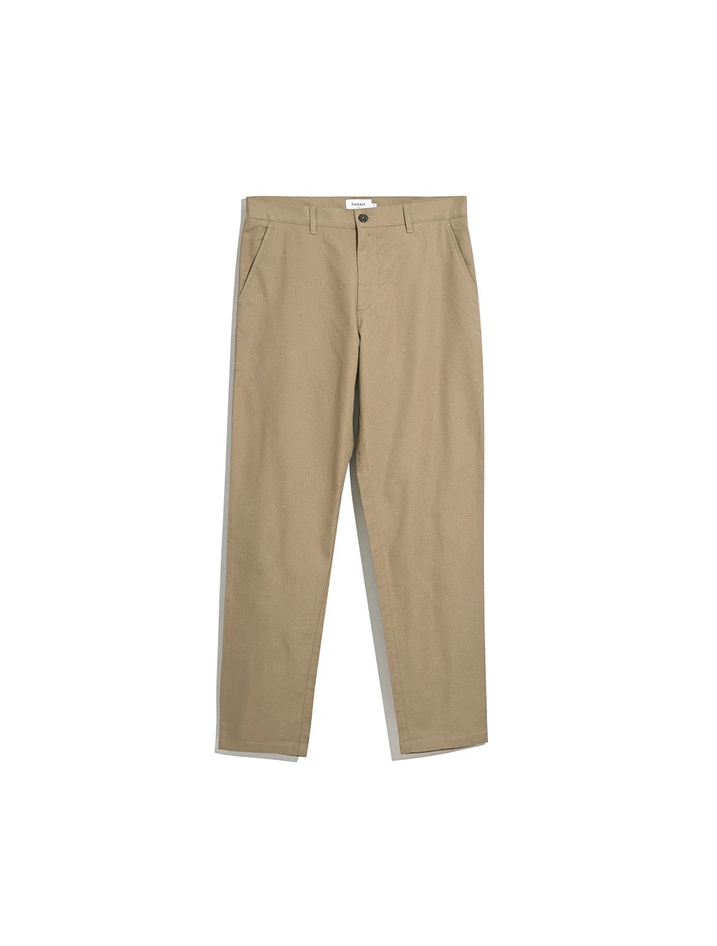 Farah - Norwood Regular Fit Cotton Hopsack Trousers - Beige