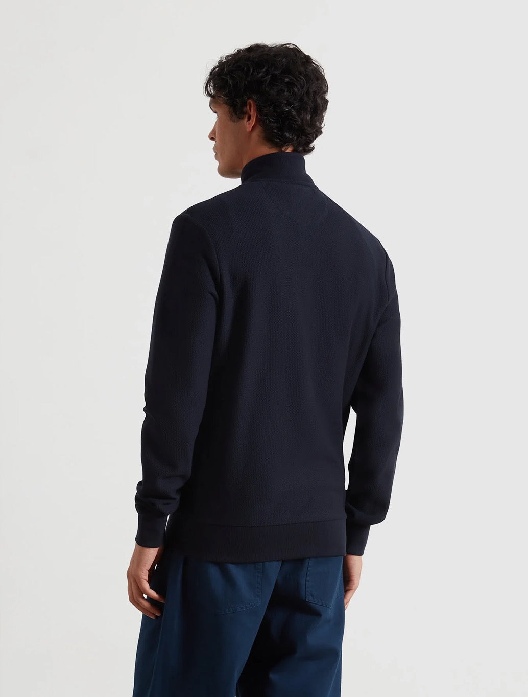 Farah - Seaton Zip Through Sweatshirt - Navy