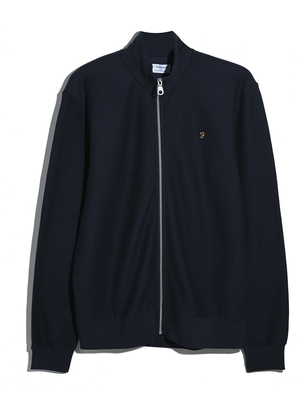 Farah - Seaton Zip Through Sweatshirt - Navy