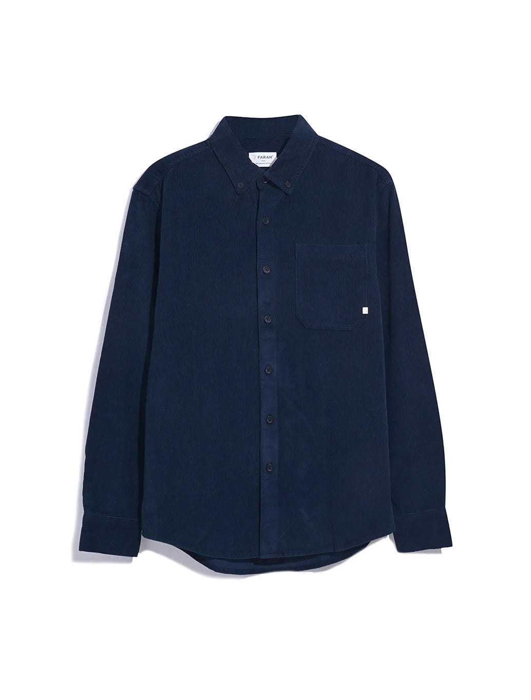 Farah - Spencer Casual Fit Corduroy Shirt - Navy