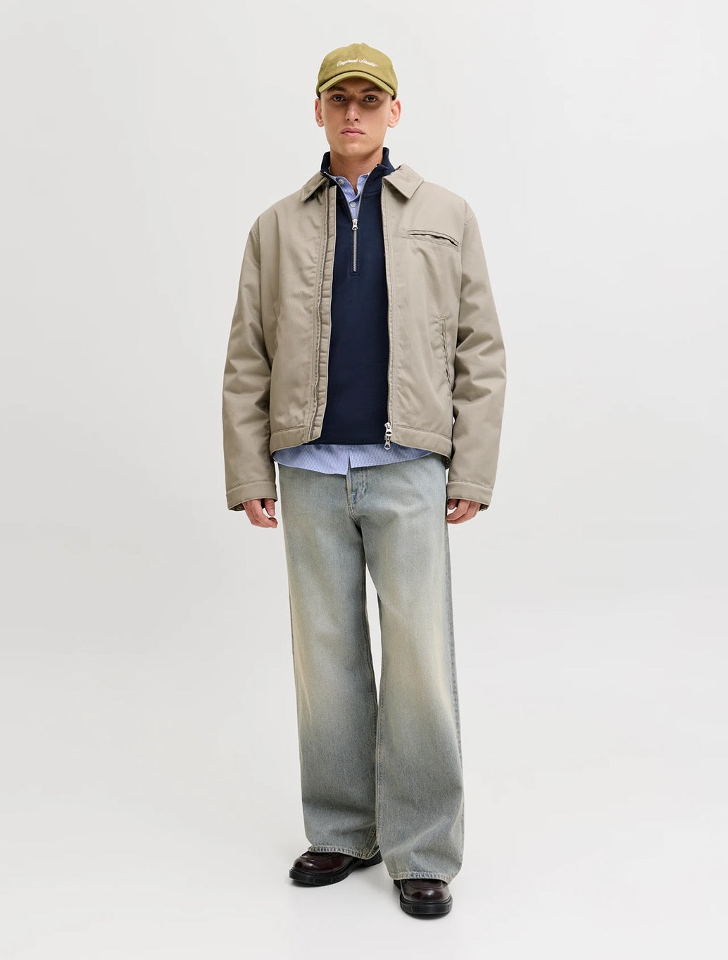 Jack & Jones - Originals Half Zip Sweatshirt - Navy