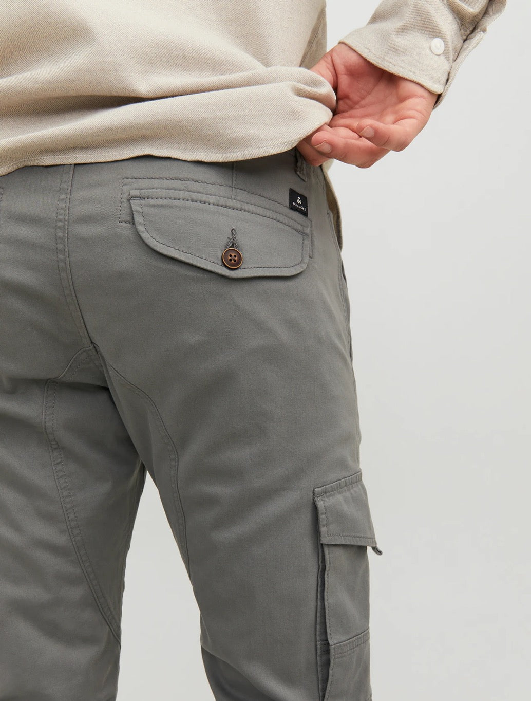 Jack & Jones - Slim Fit Cargo Trousers - Light Khaki