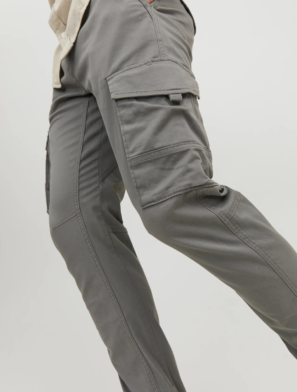 Jack & Jones - Slim Fit Cargo Trousers - Light Khaki