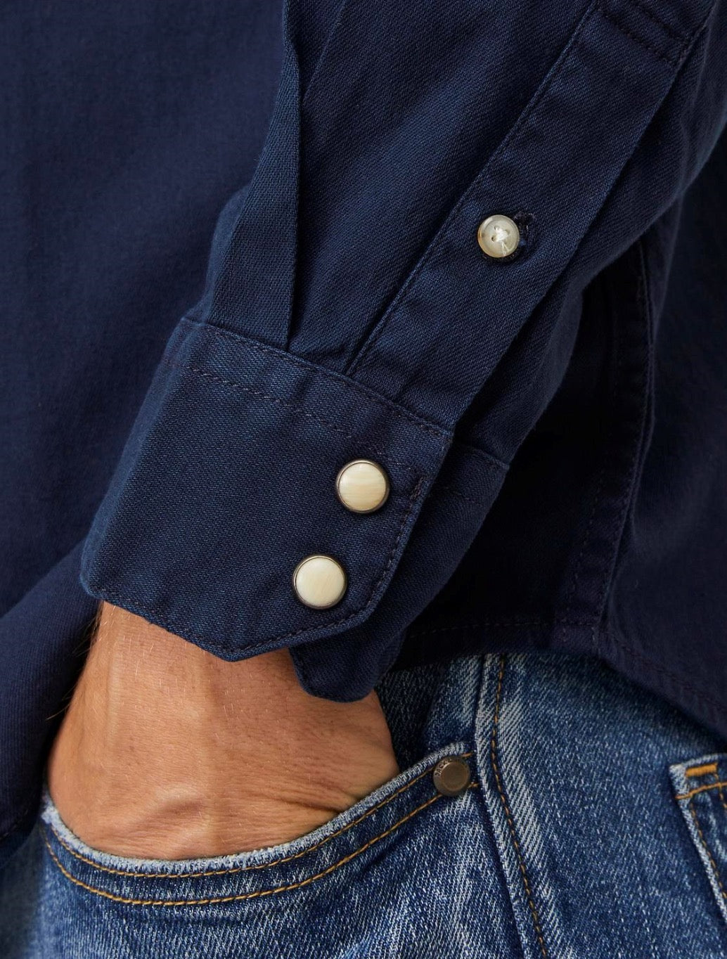 Jack & Jones - Slim Fit Denim Shirt - Navy