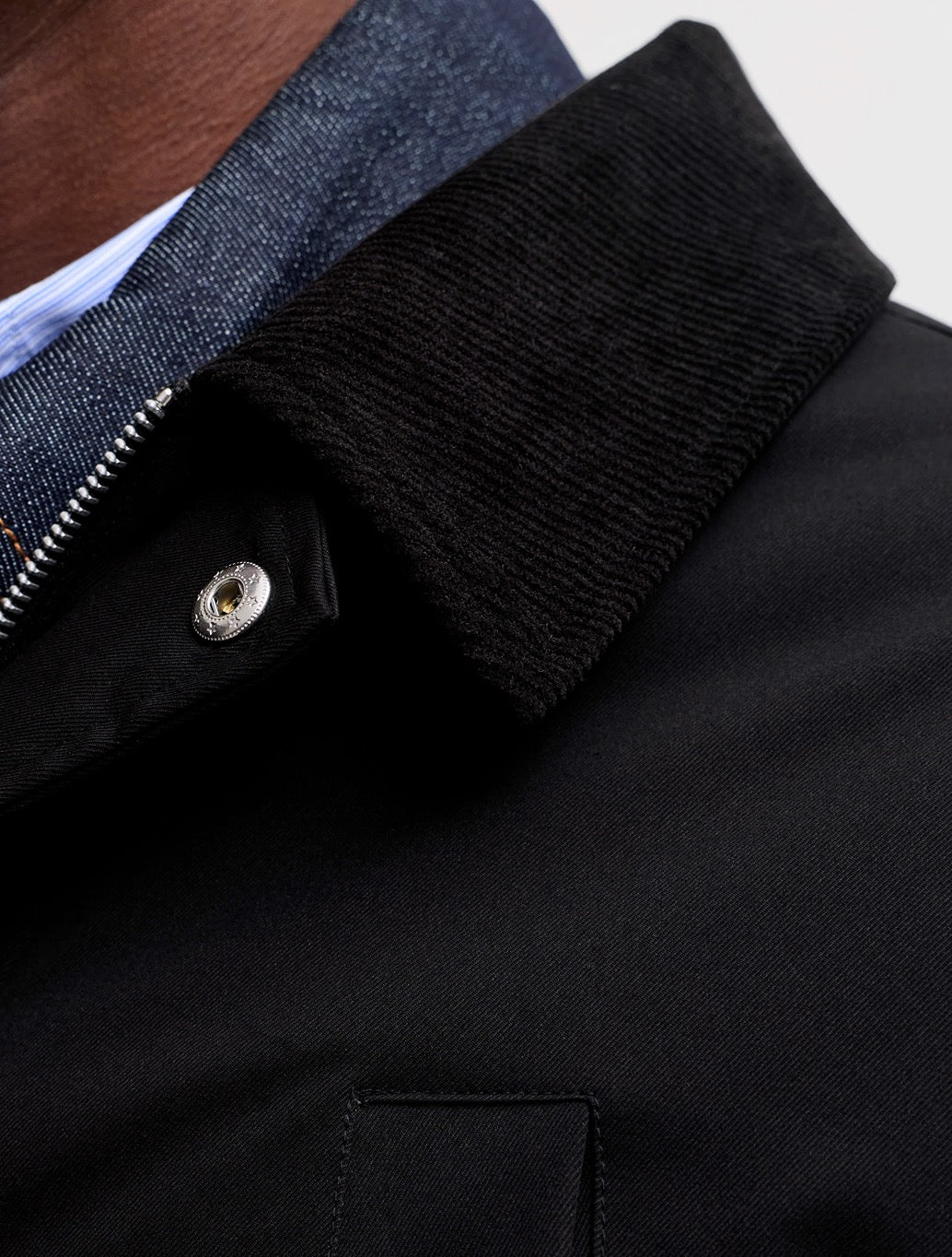 Jack & Jones Padded Barn Jacket In Black