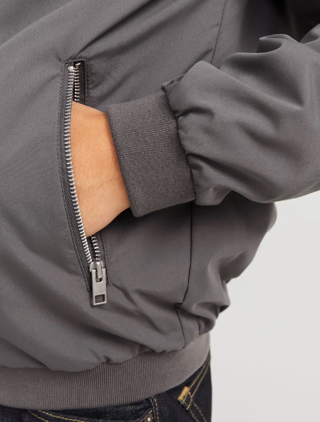 Jack & Jones - Rush Bomber Jacket - Charcoal