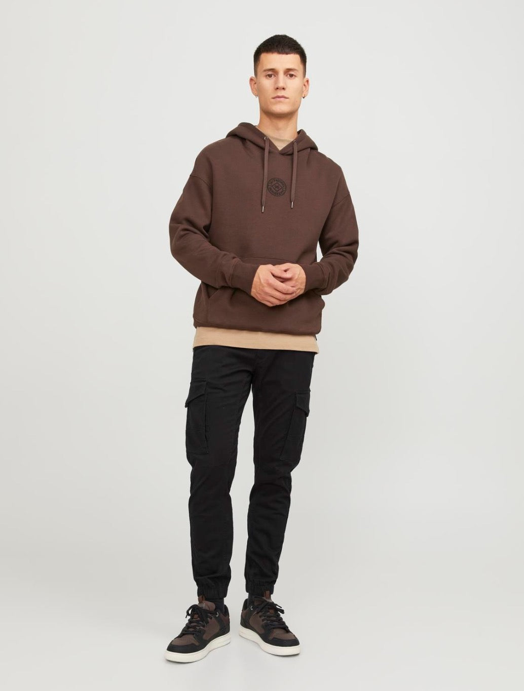 Jack & Jones - Slim Fit Cargo Trousers - Black