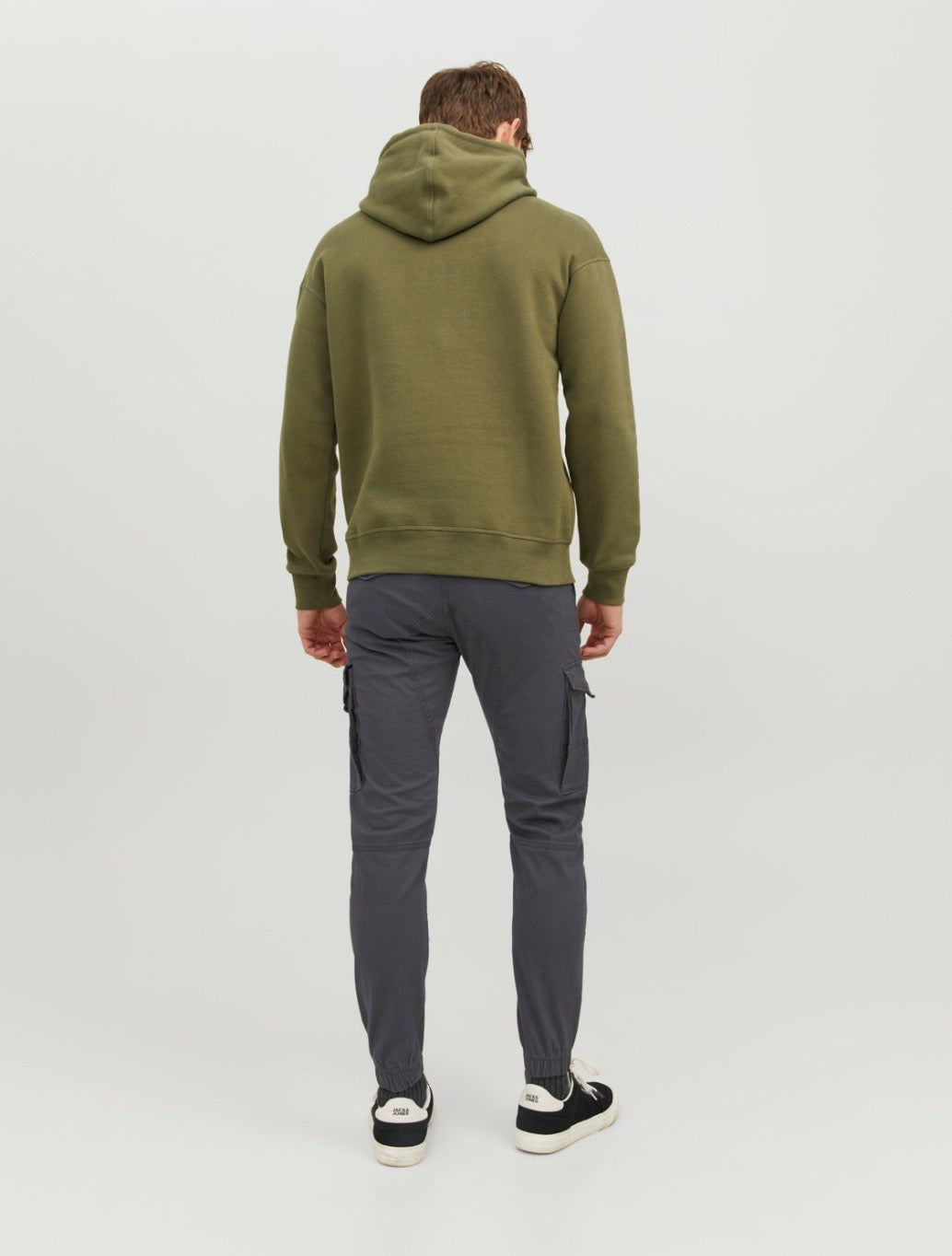 Jack & Jones - Slim Fit Cargo Trousers - Charcoal