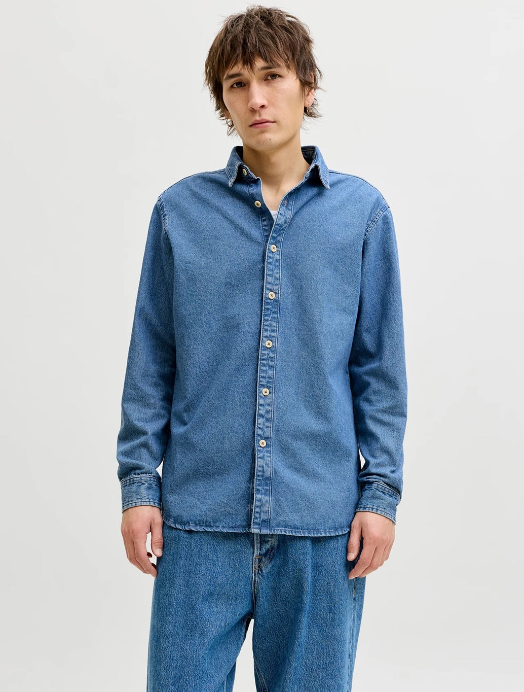 Jack & Jones - Stanley Slim-Fit Denim Shirt - Denim Blue