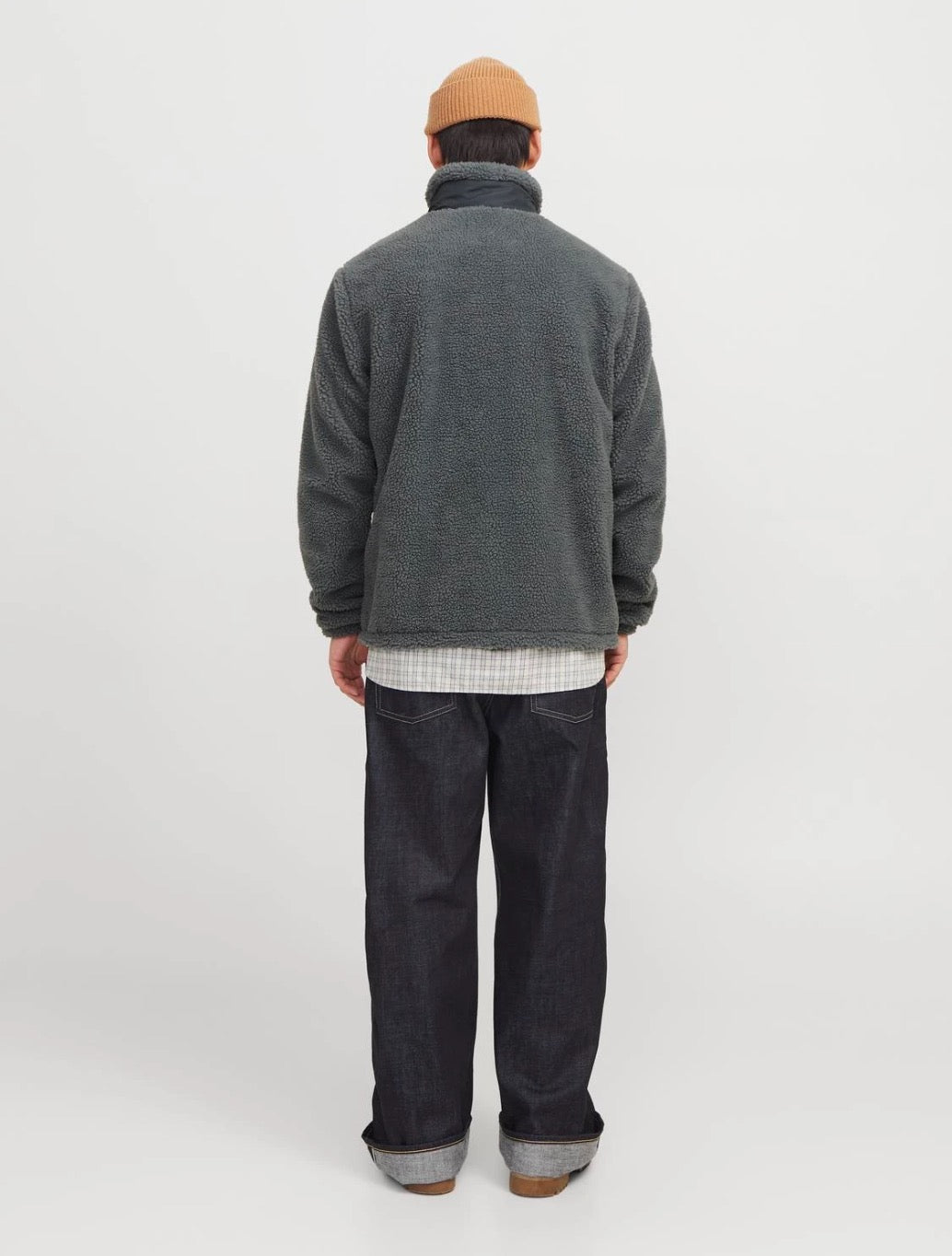 Jack & Jones - Vester Teddy Fleece Jacket - Grey