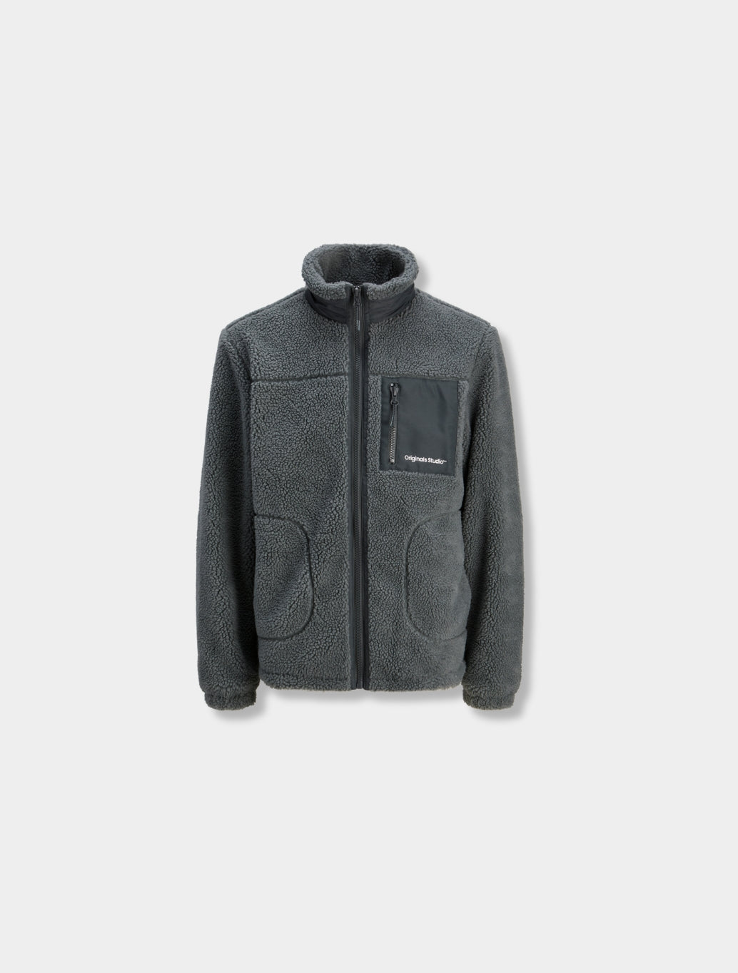 Jack & Jones - Vester Teddy Fleece Jacket - Grey