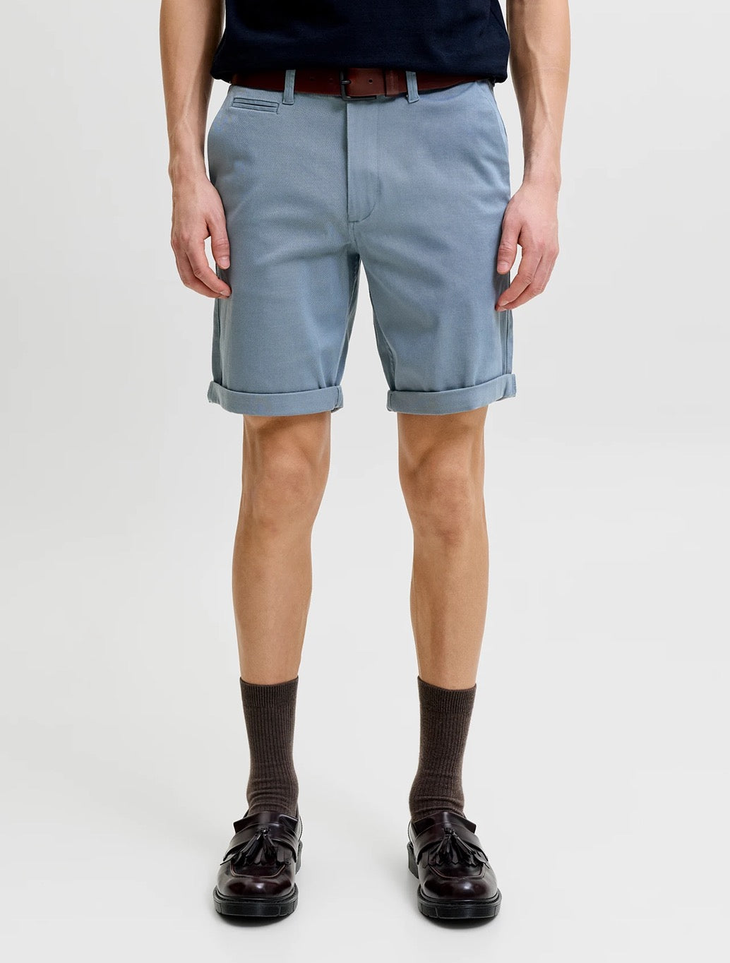 Jack & Jones Bowie Regular Fit Chino Shorts in Blue