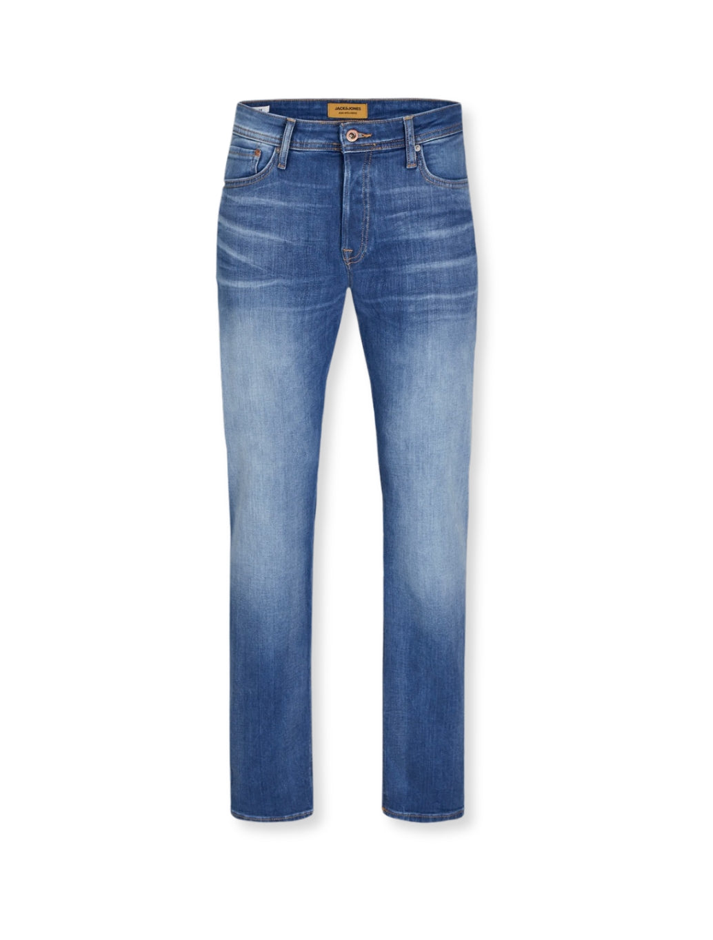 Jack & Jones Mike Original 411 Tapered Fit Jean in Denim Blue