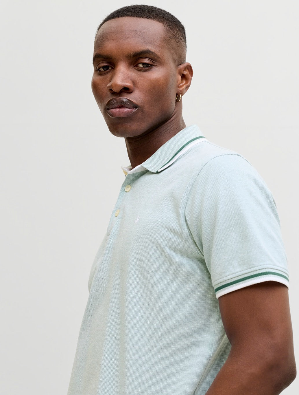 Jack & Jones Paulos Polo Shirt in Mint Green
