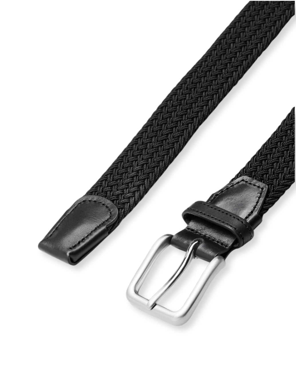 Jack & Jones Spring Braided Belt in Black