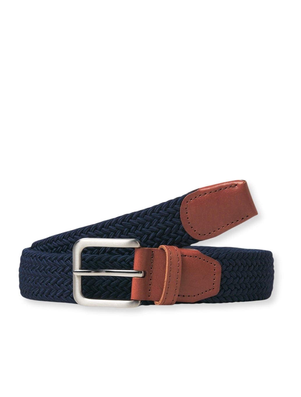 Jack & Jones Spring Braided Belt in Navy