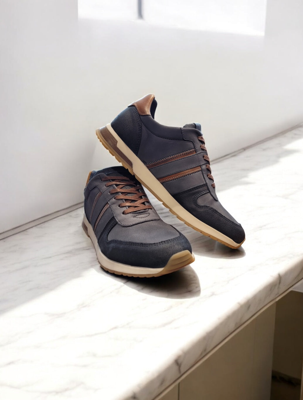 Tommy Bowe Shoe - Bordley Casual Trainers - Navy