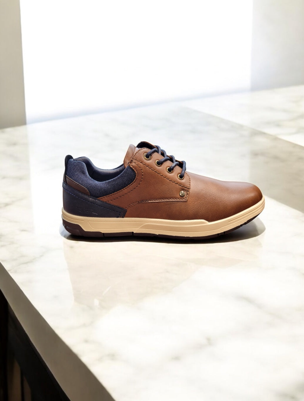 Tommy Bowe Shoe - Marler Casual Shoe - Camel