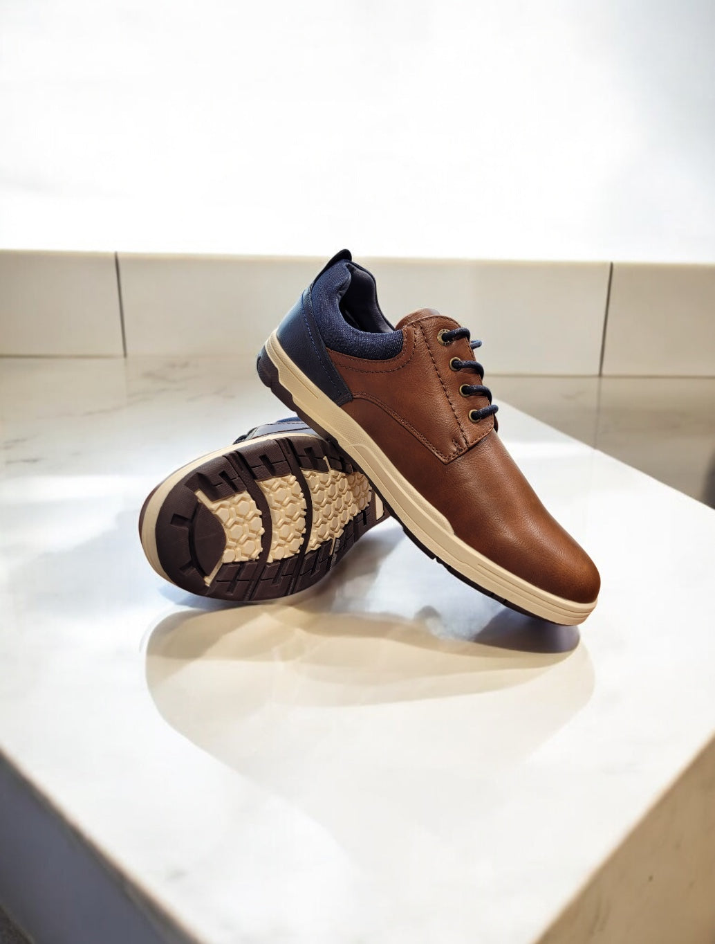 Tommy Bowe Shoe - Marler Casual Shoe - Camel