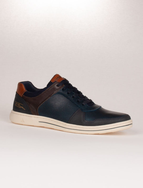 Tommy Bowe Shoe – Curry Casual Leather Shoe – Navy