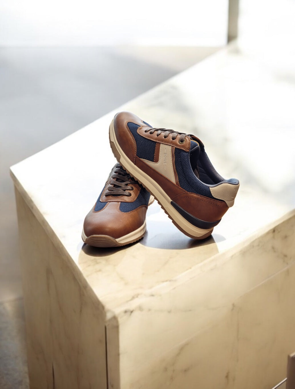 Tommy Bowe Shoe - Deswal Casual Trainers- - Camel