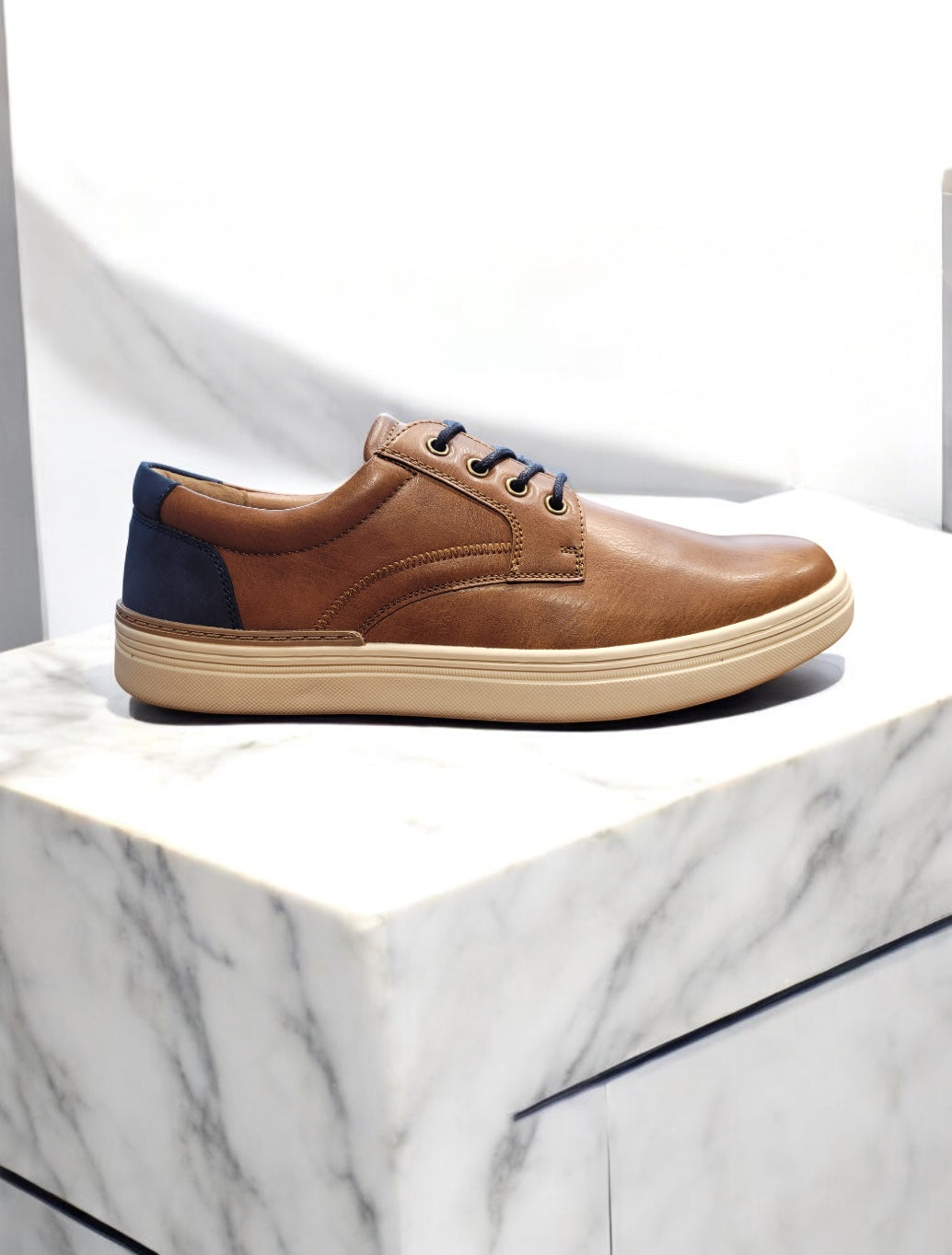Tommy Bowe Shoe - Finau Casual Shoe - Camel