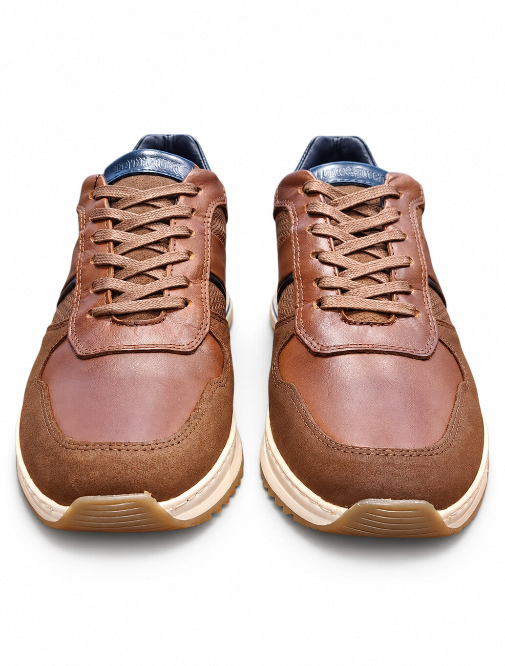 Lloyd & Pryce Deaves Leather Trainer in Umber