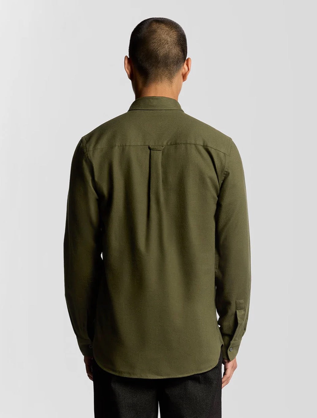 Lyle & Scott - Button Down Flannel Shirt - Dark Green