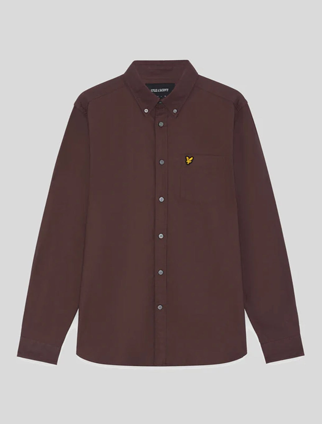 Lyle & Scott - Cotton Button Down Oxford Shirt - Burgundy