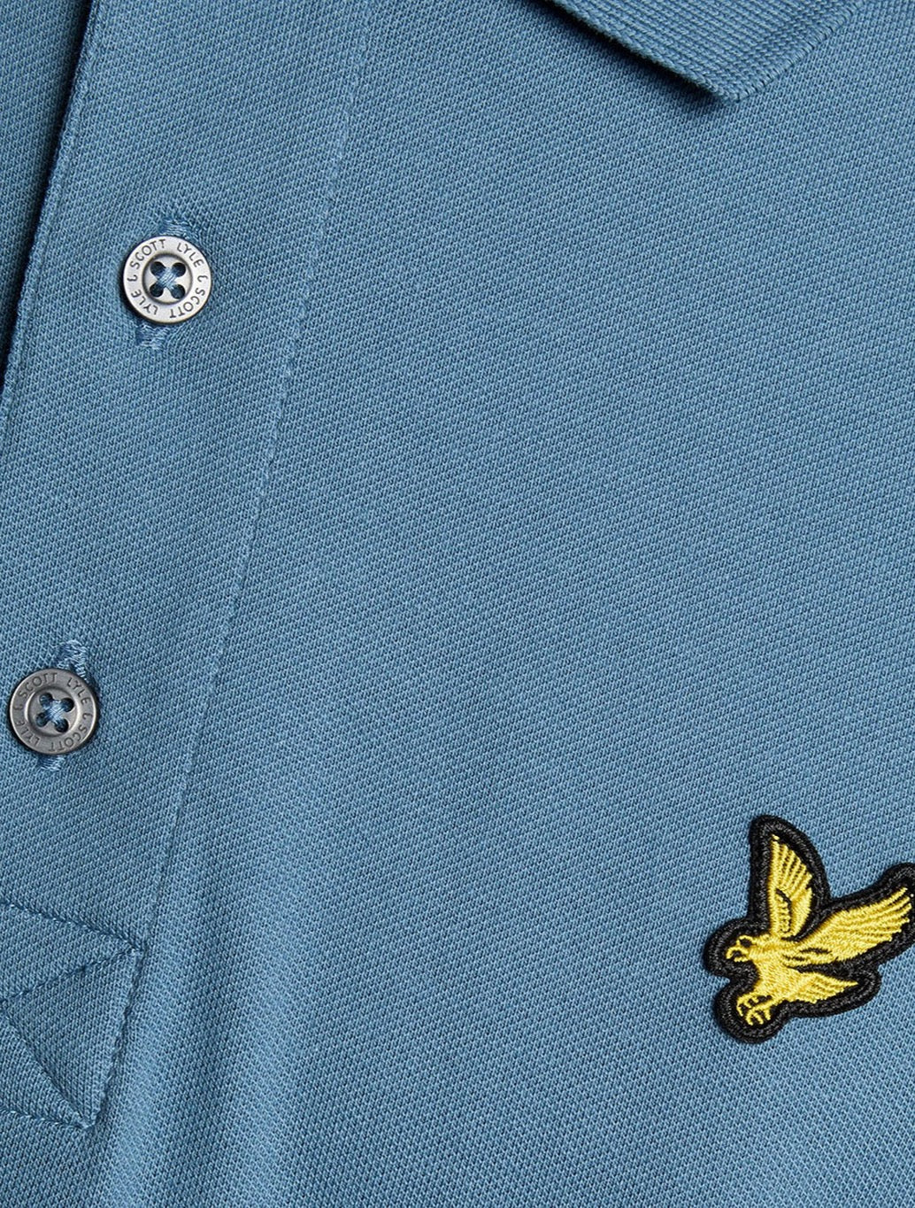 Lyle & Scott - Plain Polo Shirt - Blue
