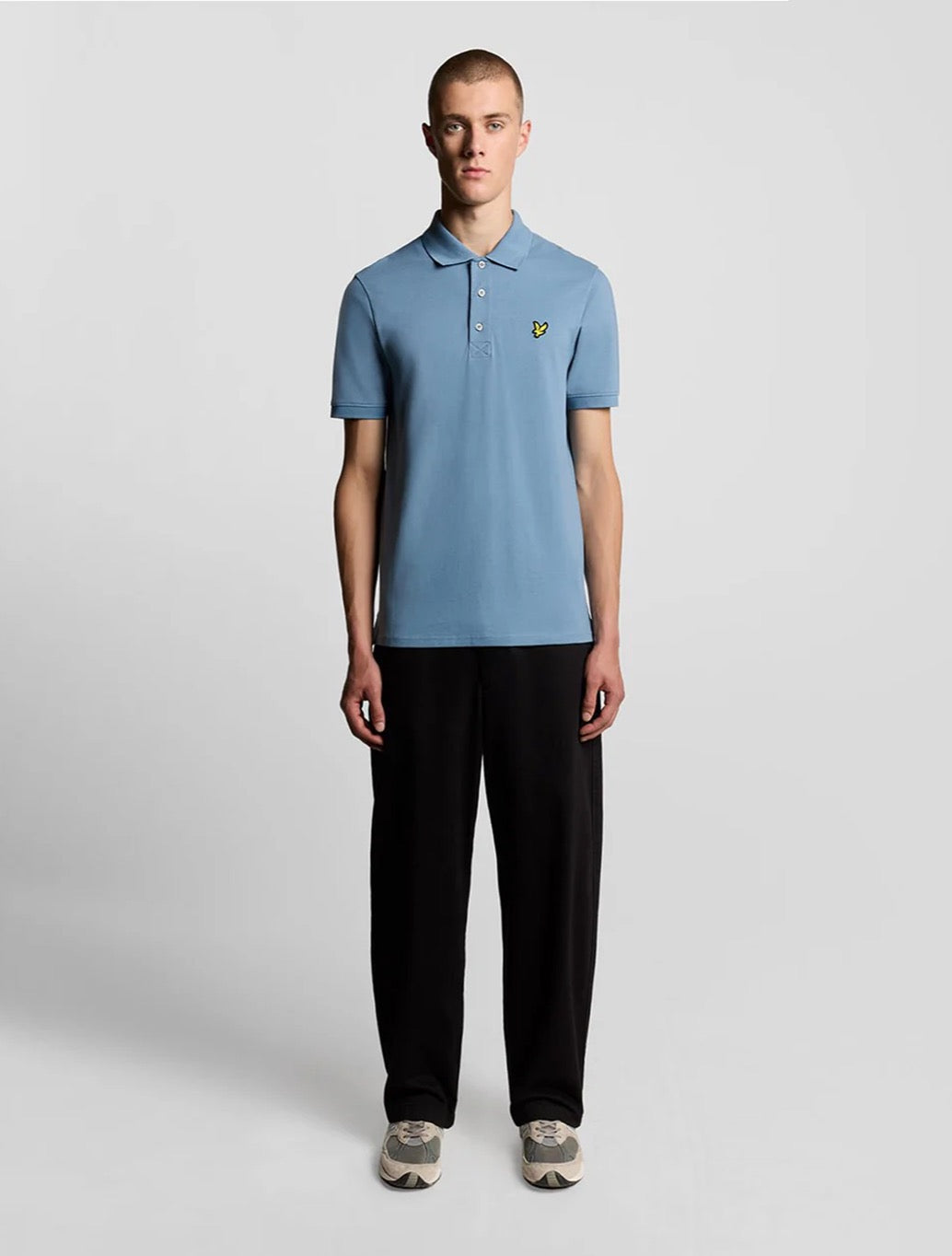 Lyle & Scott - Plain Polo Shirt - Blue
