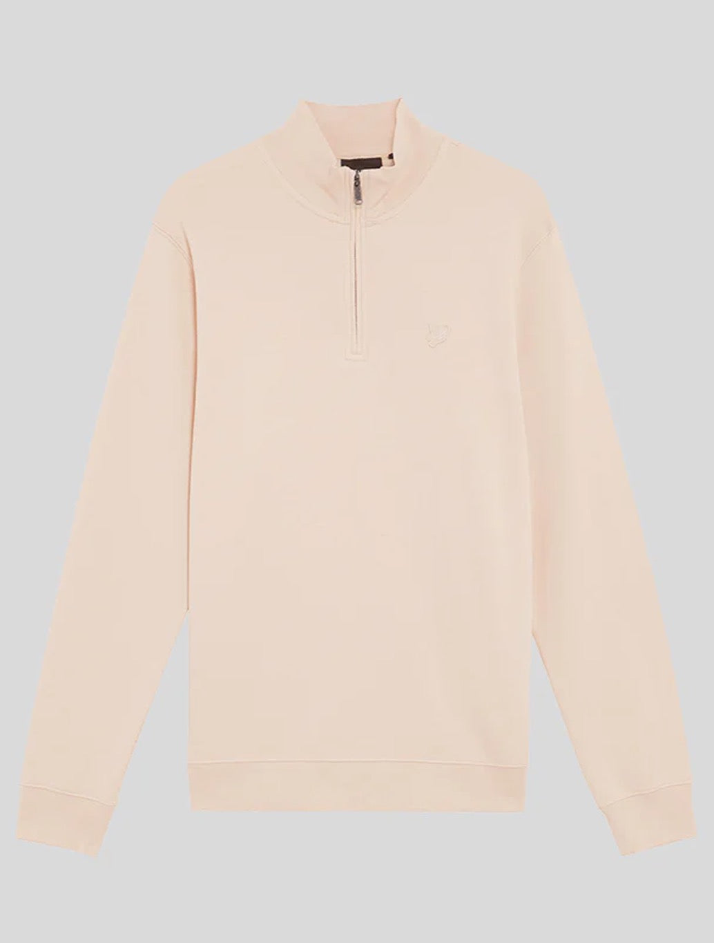 Lyle & Scott - Superfine Cotton 1/4 Zip Sweatshirt - Light Beige