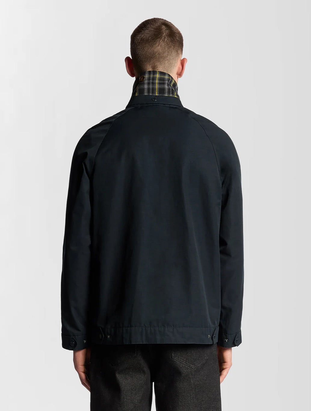 Lyle & Scott - Tartan Lined Hunting Jacket - Navy