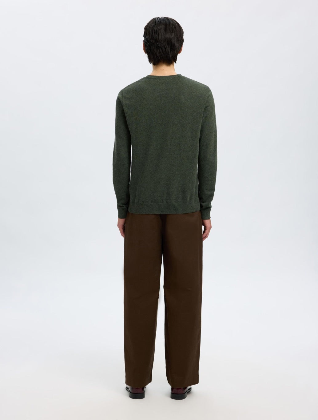 Selected - Berg Crew Neck Jumper - Dark Green