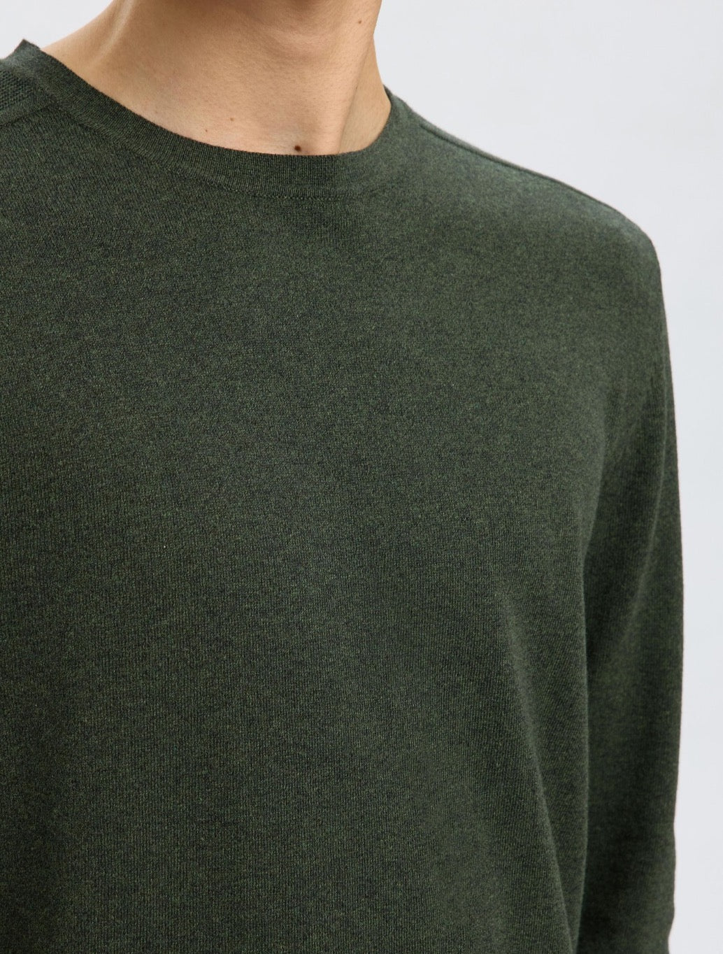 Selected - Berg Crew Neck Jumper - Dark Green