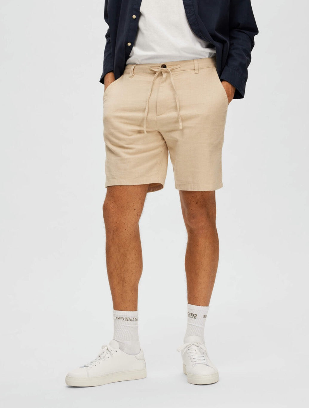 Selected Homme - Brody Comfort Fit Shorts - Beige