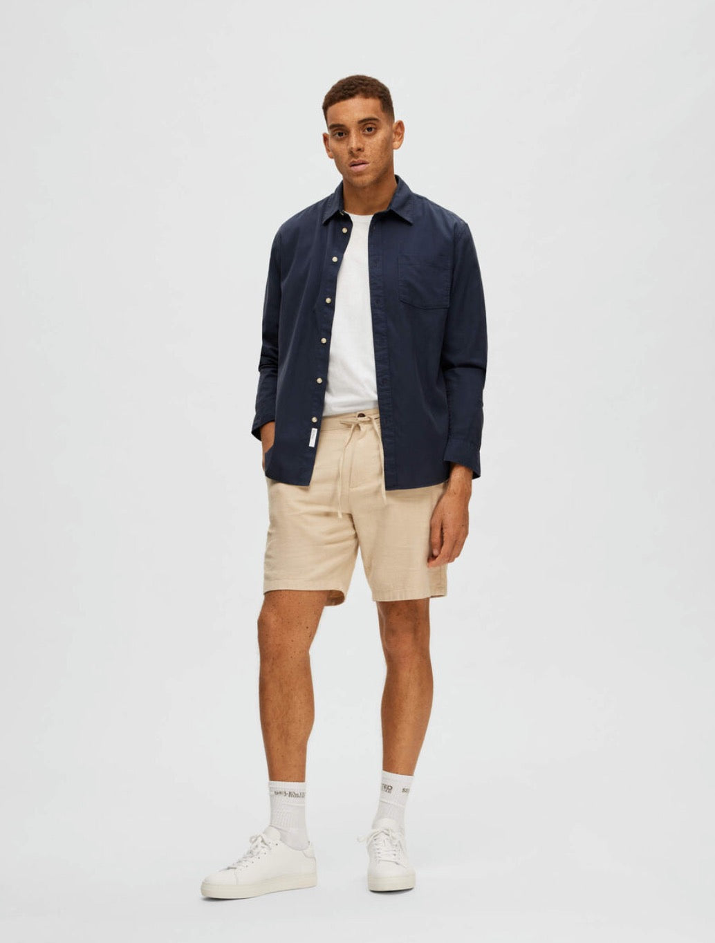 Selected Homme - Brody Comfort Fit Shorts - Beige